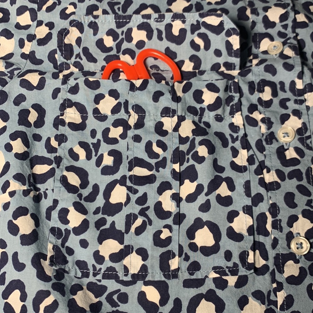 Boden (Anthro) Abstract Leopard Print Button-Down… - image 6